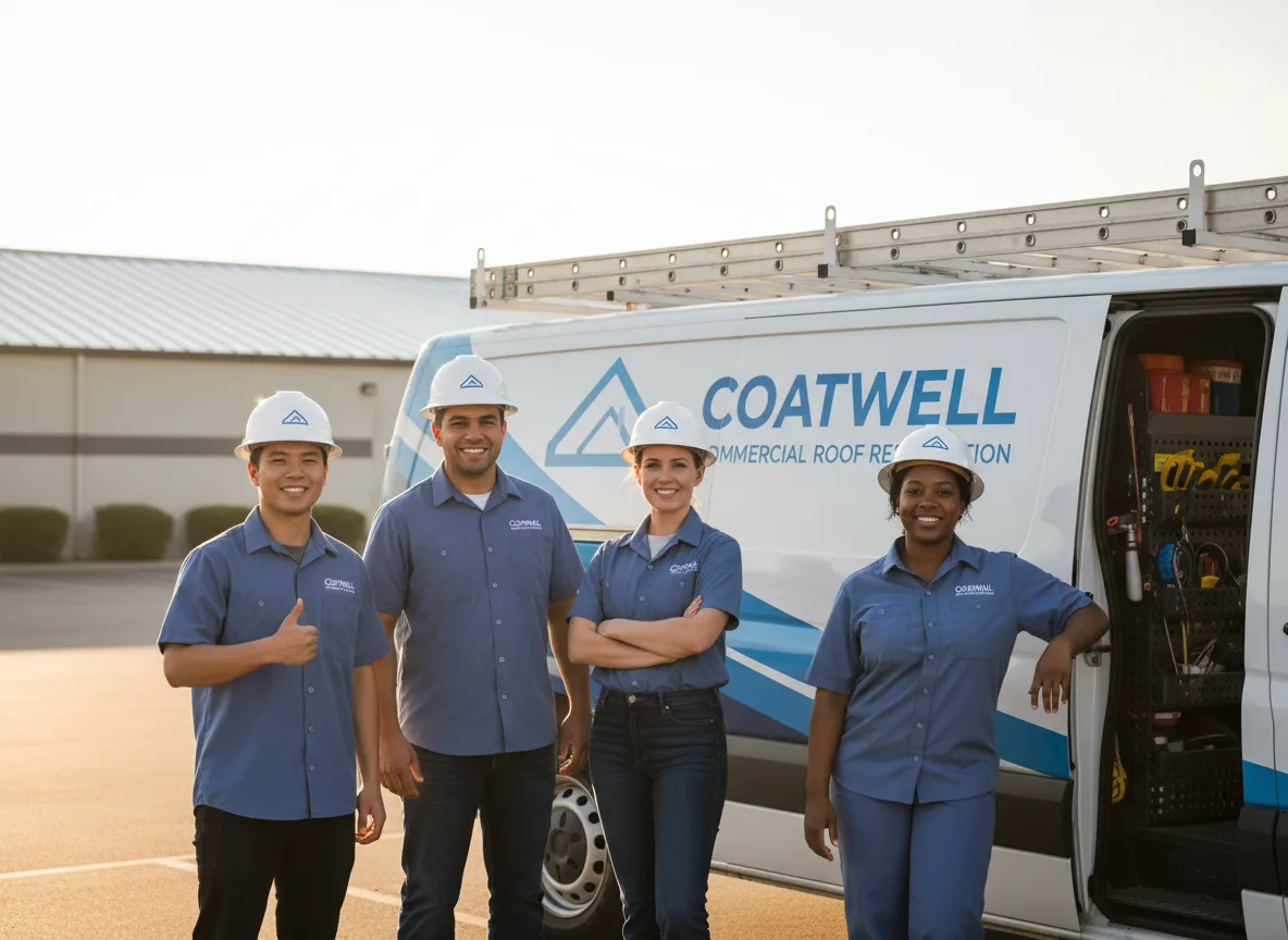 Commercial roof coating company in Redbird, OK